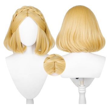 The Legend of Zelda: Tears of the Kingdom Zelda Princess Cosplay Short Wig Carnival Halloween Props